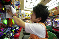 朝の店内の模様