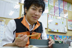 朝の店内の模様